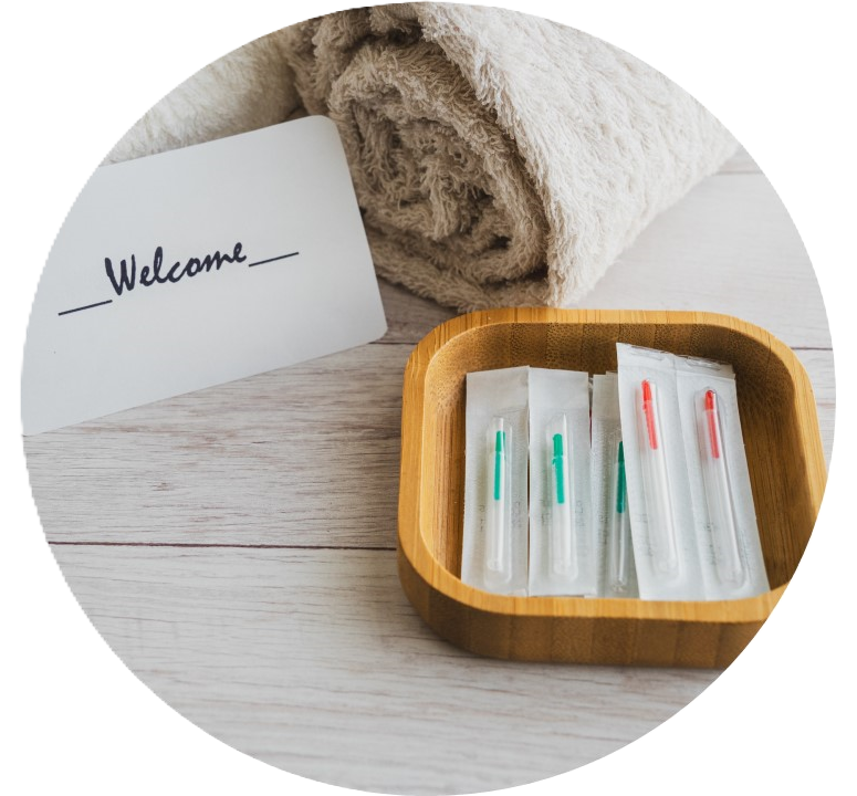 使い捨ての鍼画像